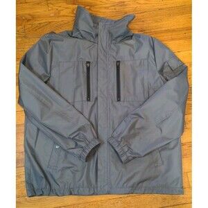 Kenneth Cole New York Long Sleeve Grey Full-Zip Womens Windbreaker Jacket XL